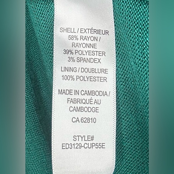 Ricki’s Shawl Cardigan Emerald Green Size Large - Picture 7 of 7